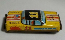 Vintage Tin Litho Lithograph Toy Race CAR Made by TN Japan 367 HORSE POWER 11