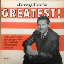 Jerry Lee Lewis - Jerry Lee's Greatest  LP  Very Good Plus VG  - 3195543377