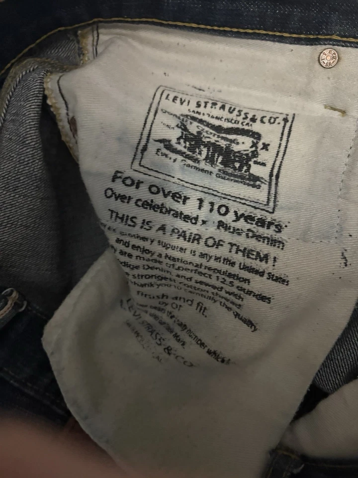 Levi’s LVC 501 XX Big E redline selvedge denim. Button fly. High-quality. 32x28 - Image 4 of 4