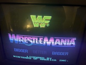 Videogioco Nintendo NES anni 80 WWF WrestleMania testato