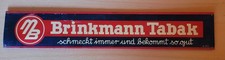 Rarissima insegna in latta tabacco Brinkmann 31 cm x 5,5 cm retrò vintage antica