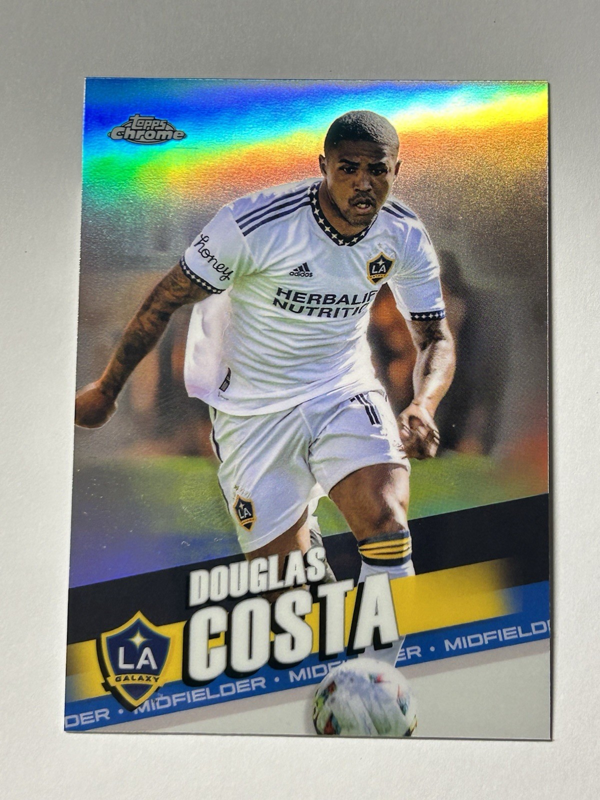 2022 Topps Chrome MLS Refractor Douglas Costa #78 LA Galaxy