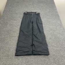 Columbia Snow Pants Youth M Black Polyester Cargo Ski Snowboard Winter Outdoor