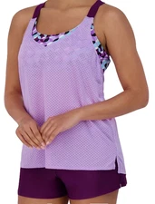 ZeroXposur Women’s 2-Piece Wide Strap Tankini Set  New     C4