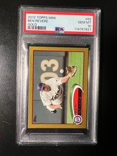 2012 Topps Mini Gold #62 Ben Revere #'d 48/61 PSA 10 POP 1