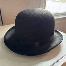 NWT Deluxe Derby/Bowler Hat Black