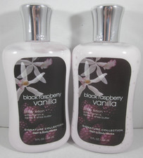 Bath and Body Works Body Lotion 8 oz Black Raspberry Vanilla x 2