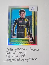 🔥2025 Panini Racing Nick Sanchez Optic #3 Card – Buy It or My Arc Ends Here!!🔥