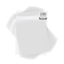8x10 inches Clear Plastic Sleeves for Photos,Resealable Adhesive 100 Pack ...