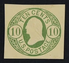 CKStamps: US Cut Square Stamps Collection Scott#U41a Unused H NG
