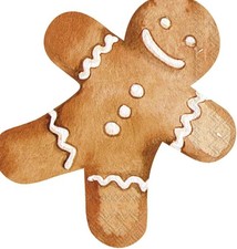 12-Count, Pfeffi Gingerbread Man, 6.5" x 6.5", Party Napkins Disposable 3-P