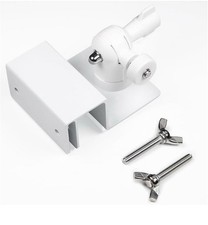 1 Pair of White Universal Solar Panel Gutter Mount, Aluminum Gutter Mount