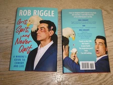 AUTHOR SIGNED Grit, Spit, and Never Quit by Rob Riggle NEW 1st print Hardcover