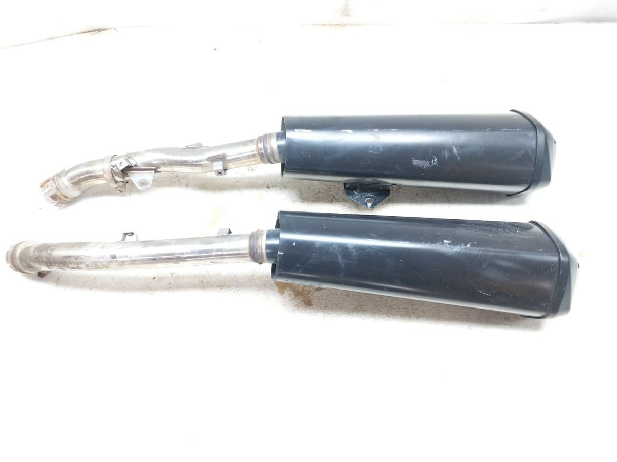 は 12-21 Kawasaki Ninja ZX14 Exhaust Mufflers Silencers Can Slip Ons