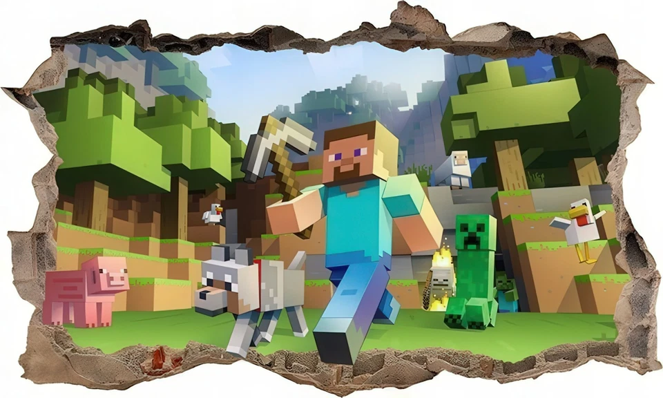 Craft Steve Wall Decal Sticker Kids Bedroom Decor Peel and Stick - Image 4 of 4