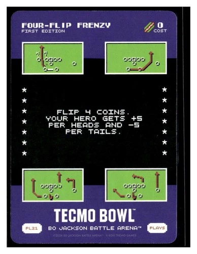 2026 Bo Jackson Battle Arena Tecmo Four-Flip Frenzy SP #PL21