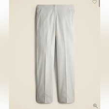 J. Crew Women  s Kate Straight-Leg Pant in Bi-Stretch Cotton Blend Size 16