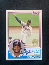 2024 Topps Archives - 1983 Fan Favorite Autographs Darius Vines #83FF-DV (RC)