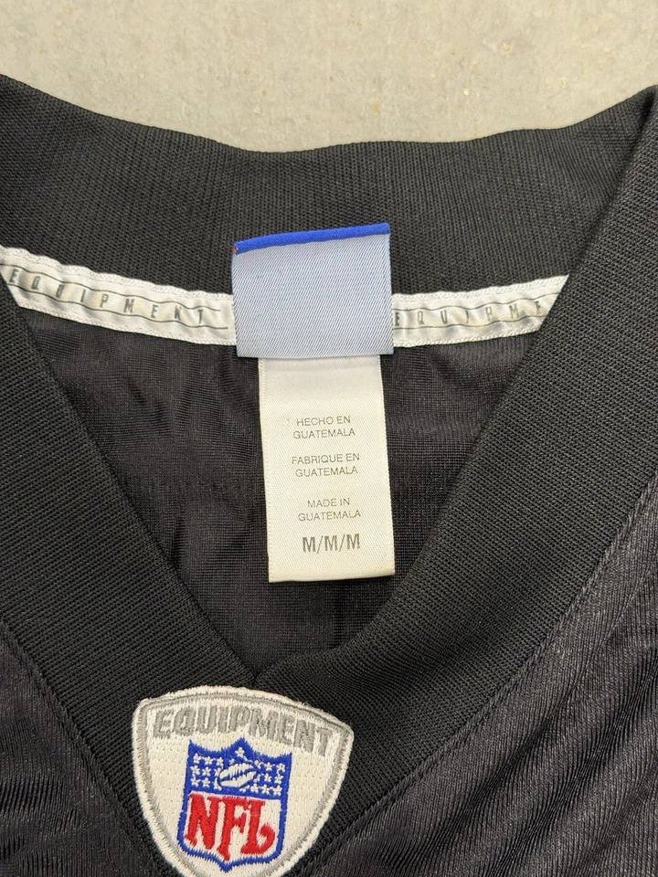 Camiseta deportiva Rich Gannon #12 Oakland Raiders NFL Reebok negra para hombre talla mediana Foto 2 de 4