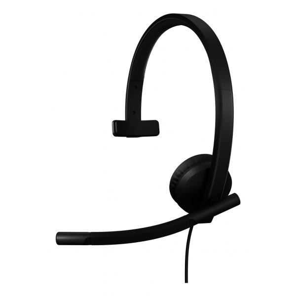 H570e auricolare cablato a padiglione ufficio usb tipo a nero - Immagine 2