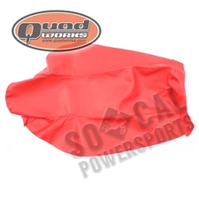 Quad Works 35-16501-02 Quad ATV Cycle Works Seat Cover - Color:Red