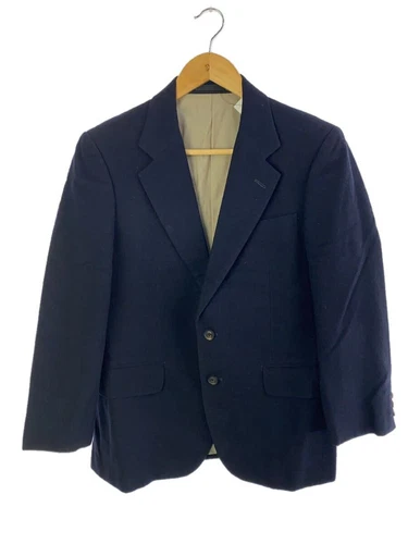 Giacca BURBERRYS 2B NVY lana marina dal Giappone_120