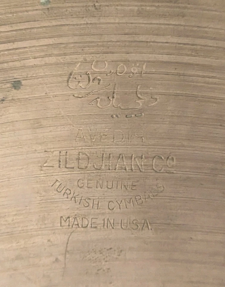 15" Zildjian A Avedis Sello Hi Hat Crash Platillo 904 Gr 40s 50s NB7 Foto 3 de 4