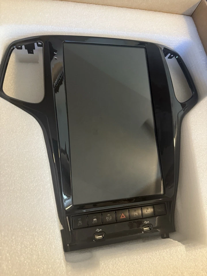 2014-2021 13.6 英寸碳素收音机 Android 10 适用于吉普 SRT / TrackHawk 大切诺基 — 第 2/4 张图片