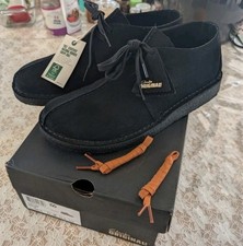 Clarks Originals Desert Trek Black Suede 11 US Men's Used