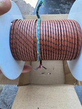 Gordon/Serv-Rite J20-3-302 Glass Braid Thermocouple Wire 105 feet NOS