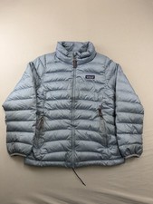 Patagonia Down Sweater Jacket Puffer Medium 10 Kids Girls Zip Up Winter Outdoor