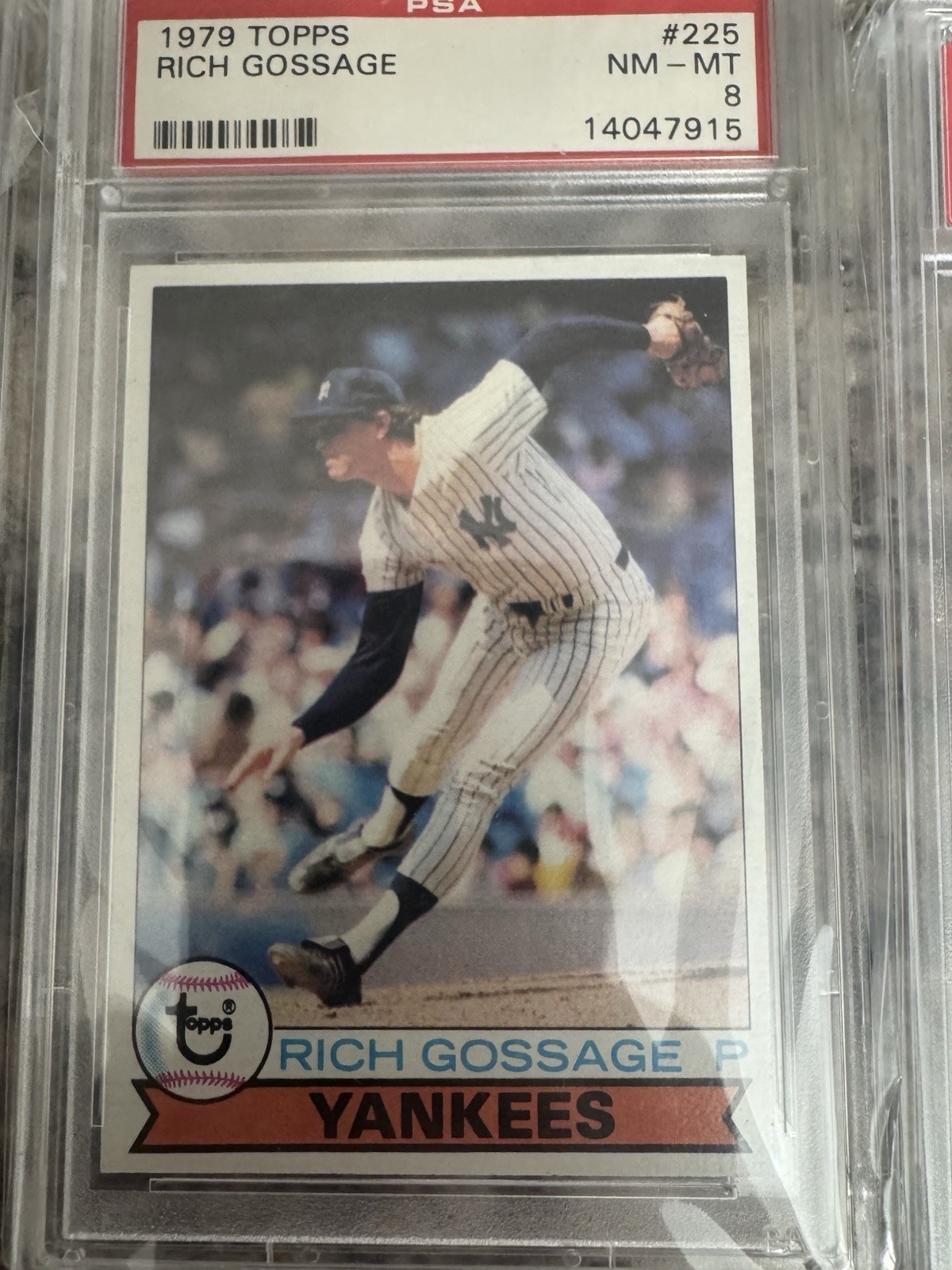1979 Topps Baseball #225 Rich Gossage PSA 8