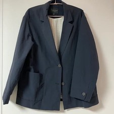 Sunday Island Tailed Collar Jacket M Size Navy Official