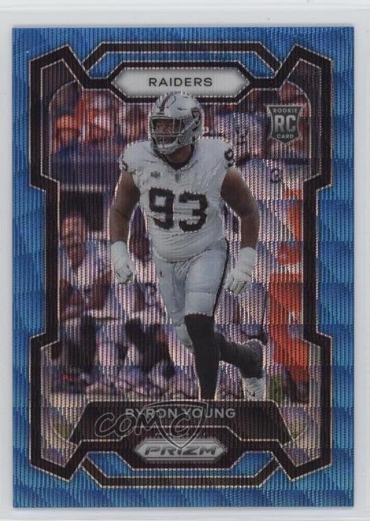 2023 Panini Prizm Rookies Blue Wave Prizm 148/199 Byron Young #355 3hd