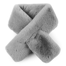 Women Winter Faux Fur Collar Scarf Cold Weather Elegant Fluffy Neck Warmer