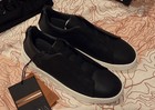 ZEGNA Triple Stitch Dark Blue Nappa Calfskin Sneakers US 5 UK 4  EU 38 — photo 5