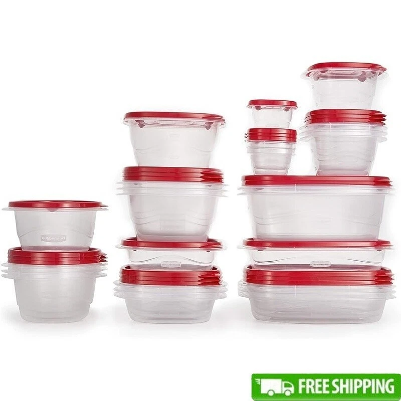 52 Pcs BPA Free Food Storage Containers Microwave Dishwasher Safe Meal Prep Set