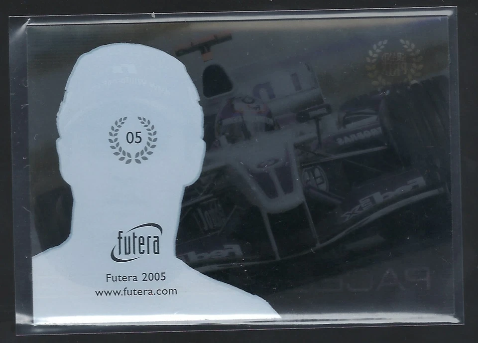 RARE FUTERA 2005 GRAND PRIX - JUAN PABLO MONTOYA - PACE ACETATE CHASE CARD - Image 2 of 2