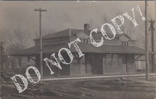 RPPC-Frankford DE-Railroad Station-Train Depot-Sussex County-Delaware-Real Photo