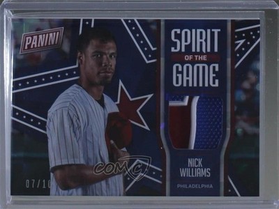 2018 Father's Day Spirit of the Game Relics Checkerboard 7/10 Nick Williams 5l1