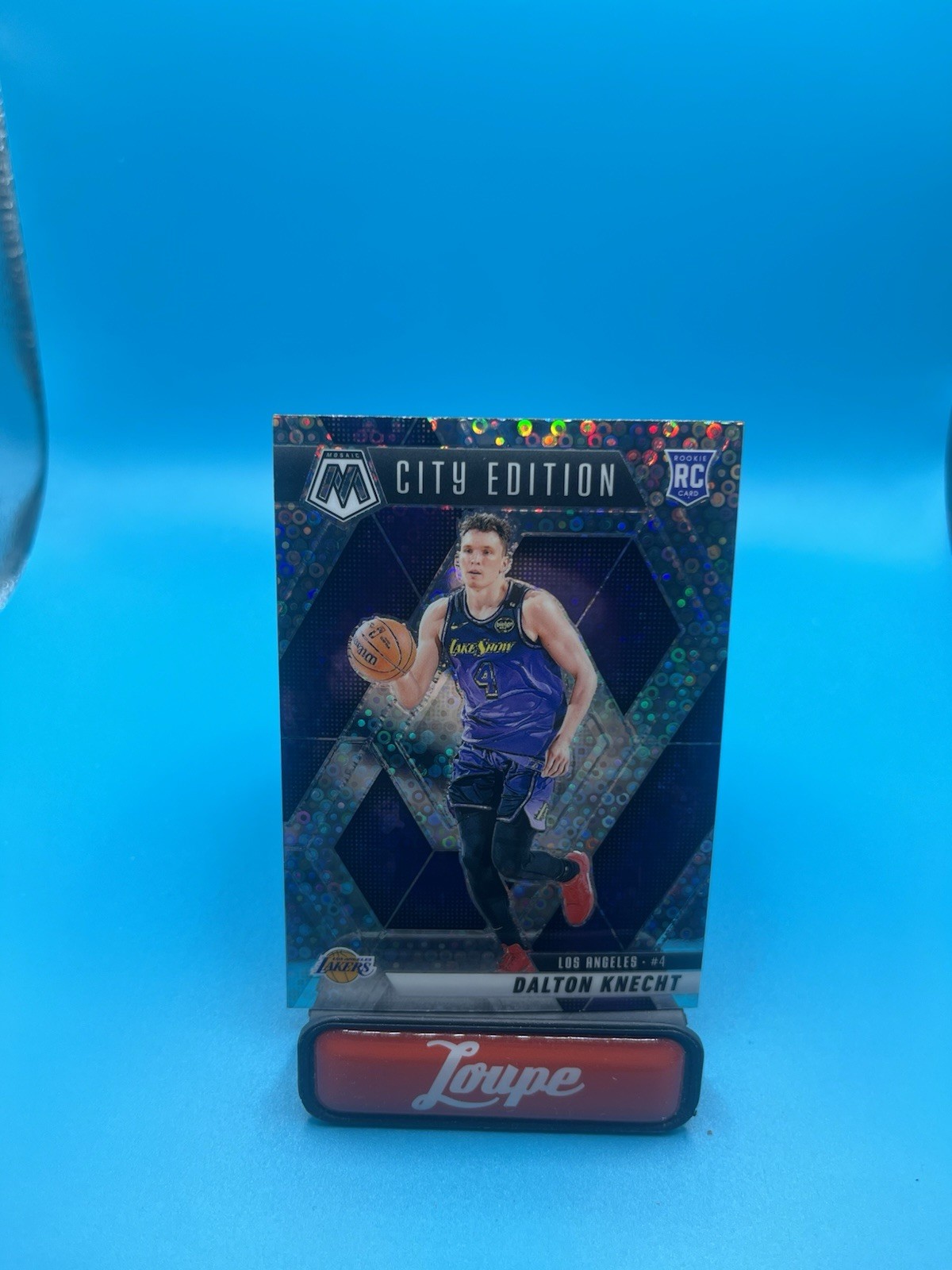 Dalton Knecht 2024-25 Panini Mosaic City Edition Fast Break Prizm RC #271 Lakers