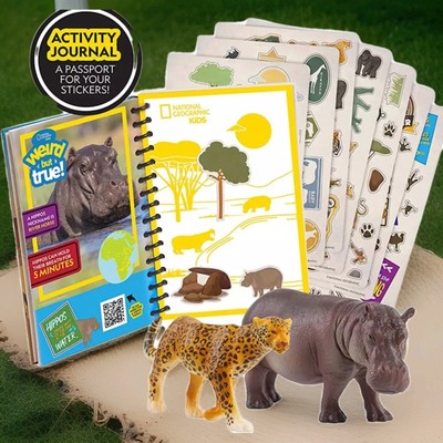National Geographic Kids Wildlife Expedition Journal Animal Figures Stickers 