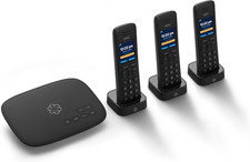 Telo Voip with 3 HD3 Handsets Complete Home Phone System for Unlimited Nationwid