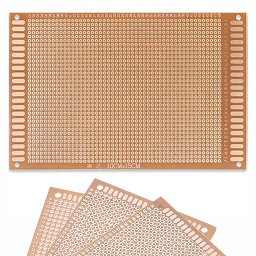 Einseitige Rosfix Prototyp-Lochrasterplatine 100x150mm für THT Schaltungen
