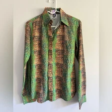 Royal Highness Equestrian Snake Print Horse Riding Performance Shirt