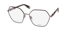 FURLA VFU542 EYEGLASS FRAME/GLASSES OVERSIZED LENSES FULL-RIM VISION CARE OPTICS