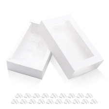 BAKIPACK 20 Truffle Box, Chocolate Box Packaging, 20 Count Pack of 1 , White