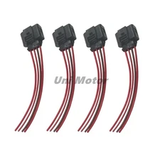 4×4B0973724 OEM Ignition Coil Plugs Wiring Connector For Audi A3 A4 VW Jetta 1.8