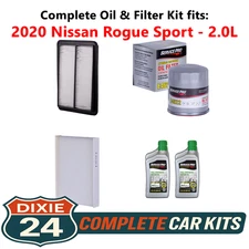 2020 Nissan Rogue Sport 2.0L Complete Air, Oil & Cabin Filter Kit (0W-20)