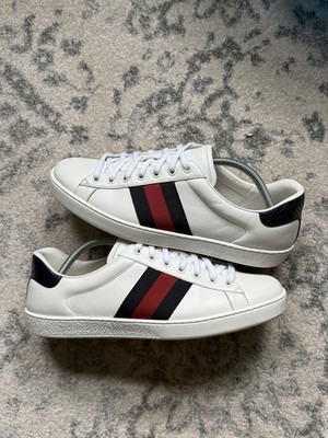 Gucci Ace Sneakers Sylvie Web SZ 9 GUCCI Sz 10 US used Leather